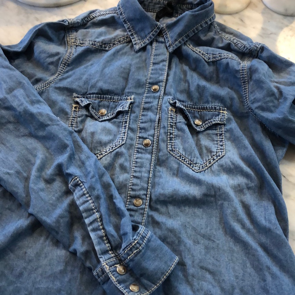 Seven brand denim shirt.